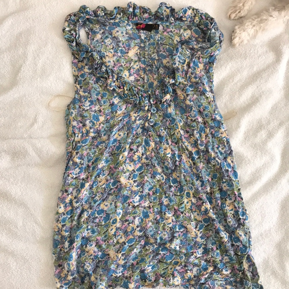 4/$25 Forever 21 Floral Blouse | S - Picture 6 of 10